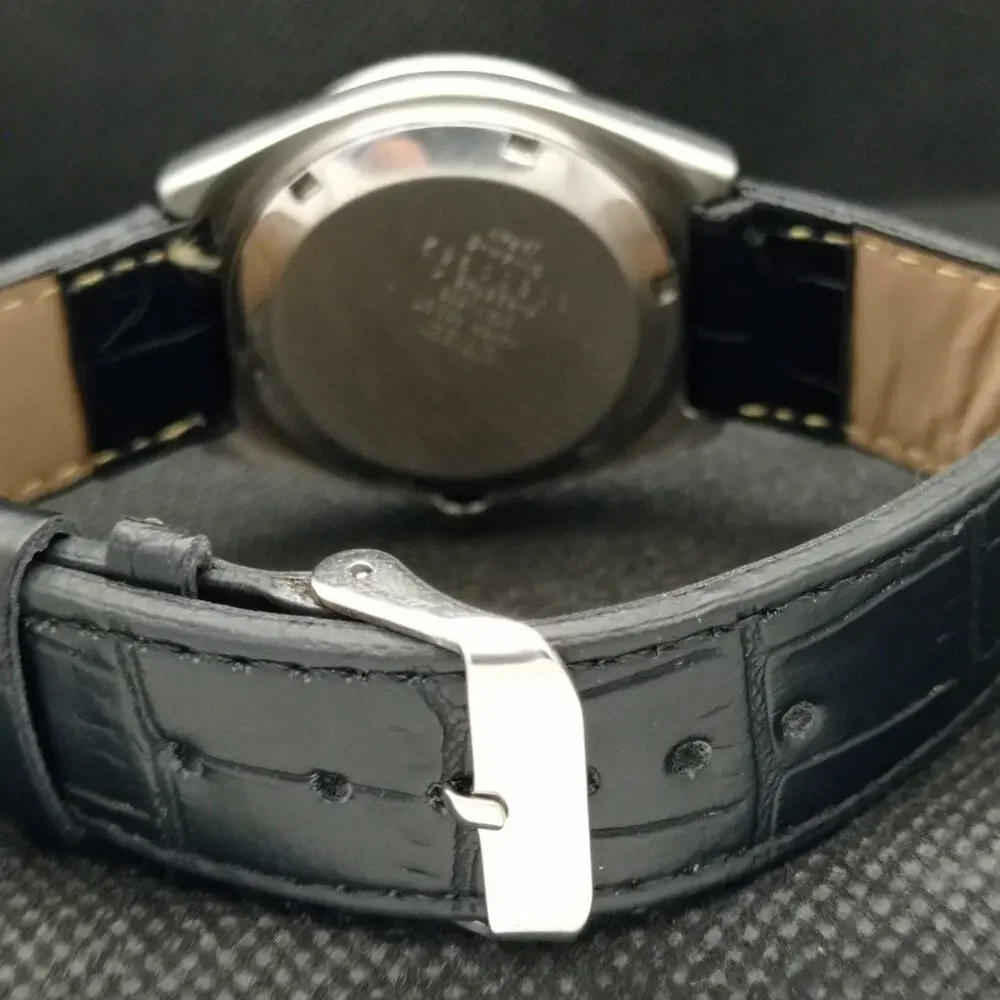 Vintage 1970 Citizen Automatic Mens Silver Watch W/daydate & Gold accents